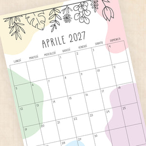 calendario 2027 da stampare