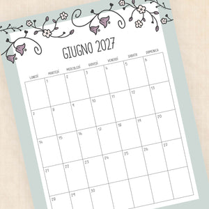 calendario 2027 da stampare