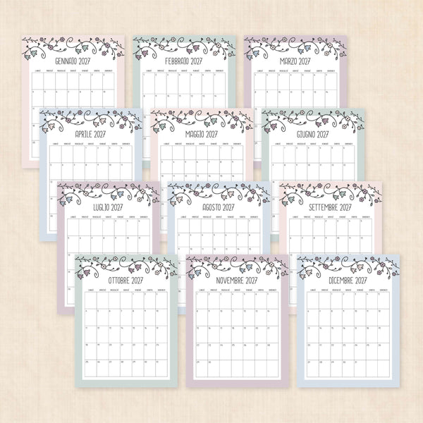 calendario 2027 da stampare