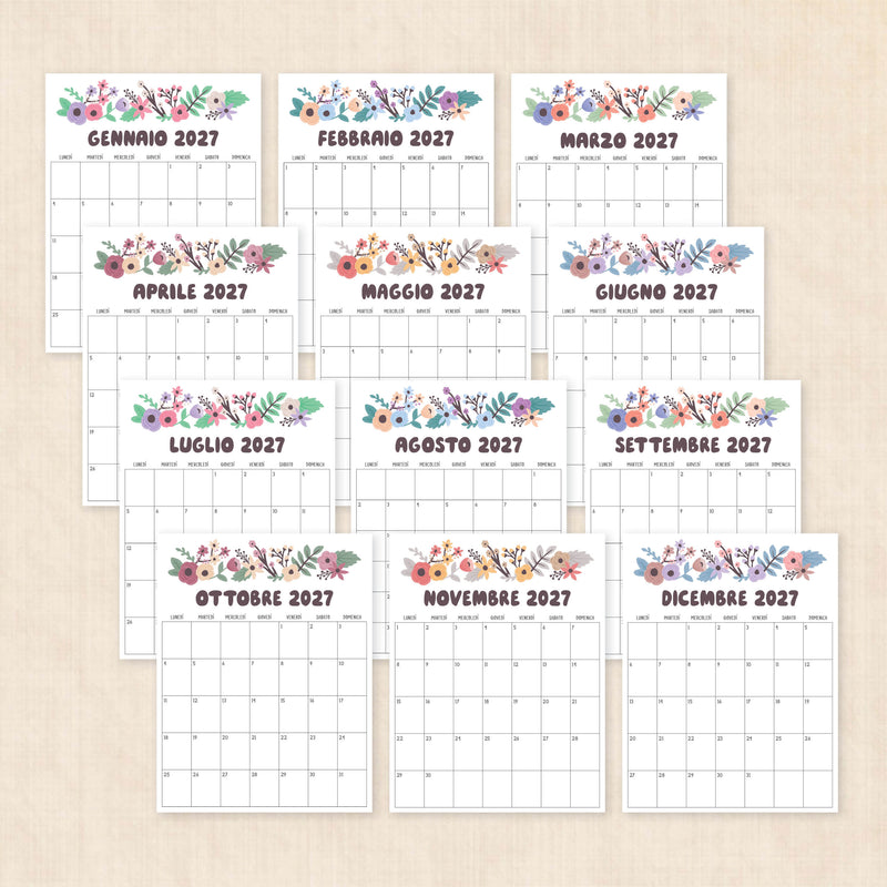 Calendario 2027 Da Stampare Modelli PDF calendario-2027-da-stampare-modelli-pdf