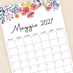 calendario 2027 da stampare