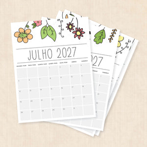 calendário 2027 para imprimir