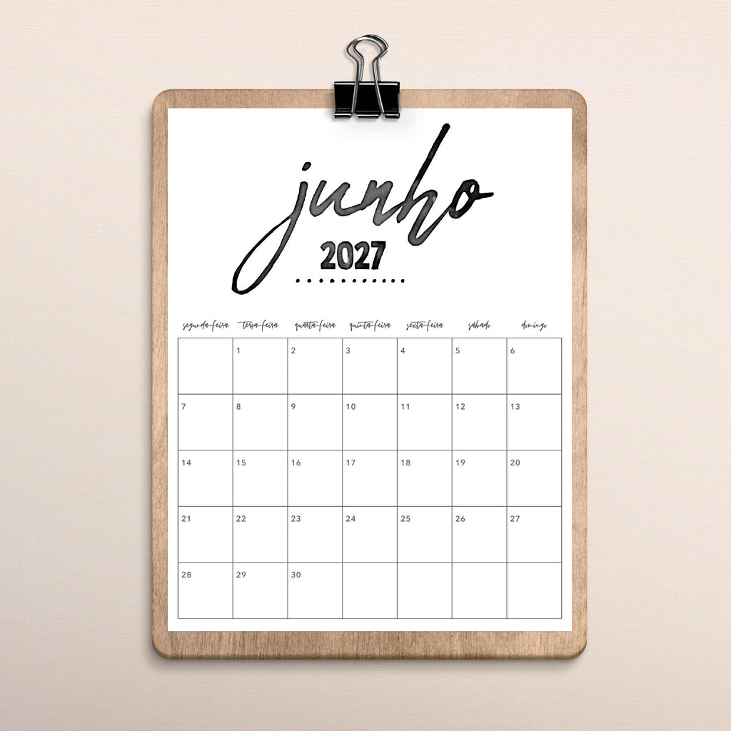 calendário 2027 para imprimir