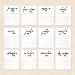 calendário 2027 para imprimir