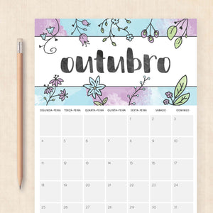 calendário 2027 para imprimir