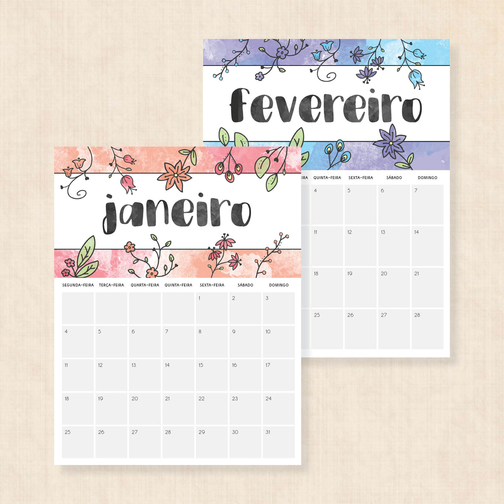 calendário 2027 para imprimir
