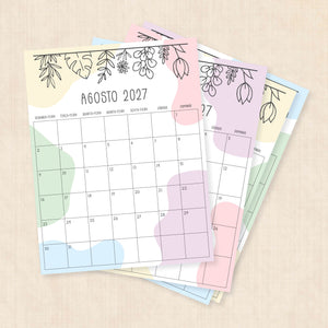 calendário 2027 para imprimir