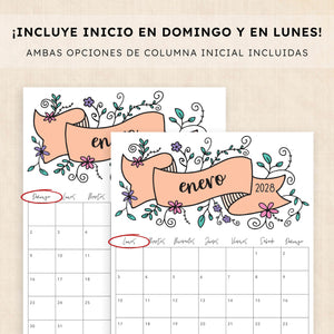 calendario 2028 para imprimir