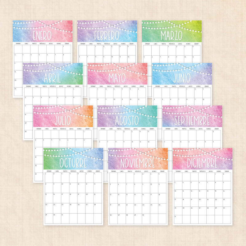 calendario 2028 para imprimir