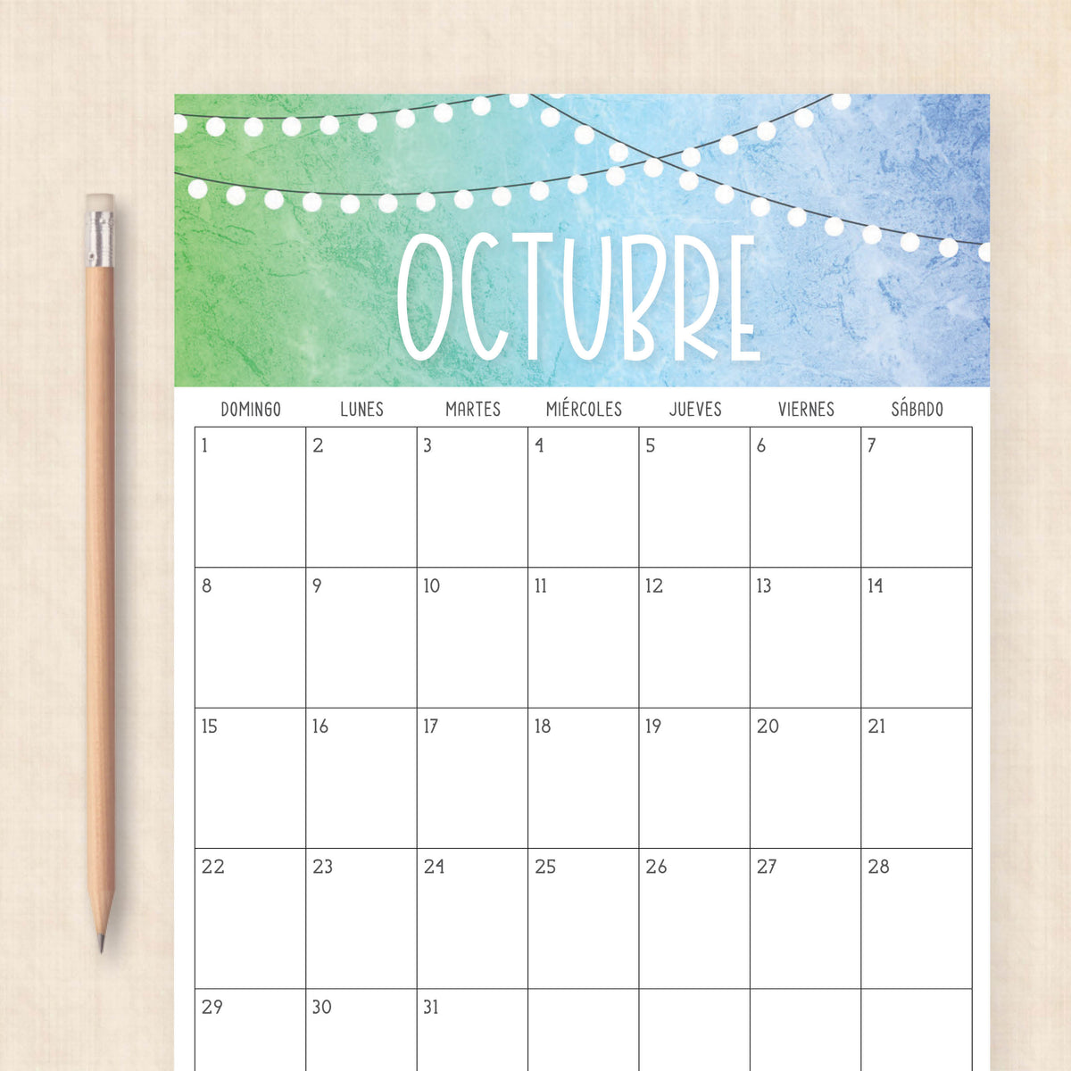 calendario 2028 para imprimir