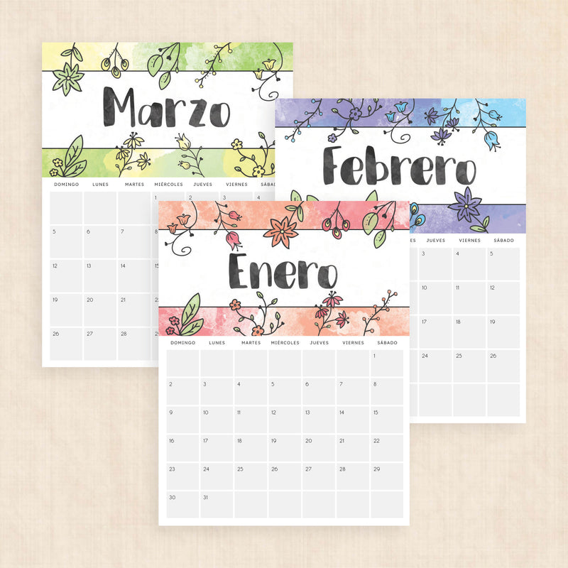 calendario 2028 para imprimir
