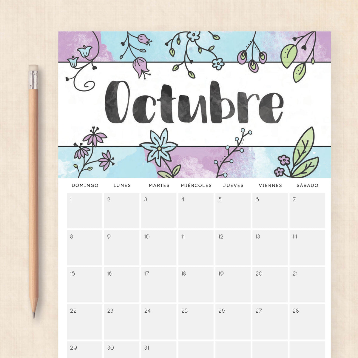 calendario 2028 para imprimir