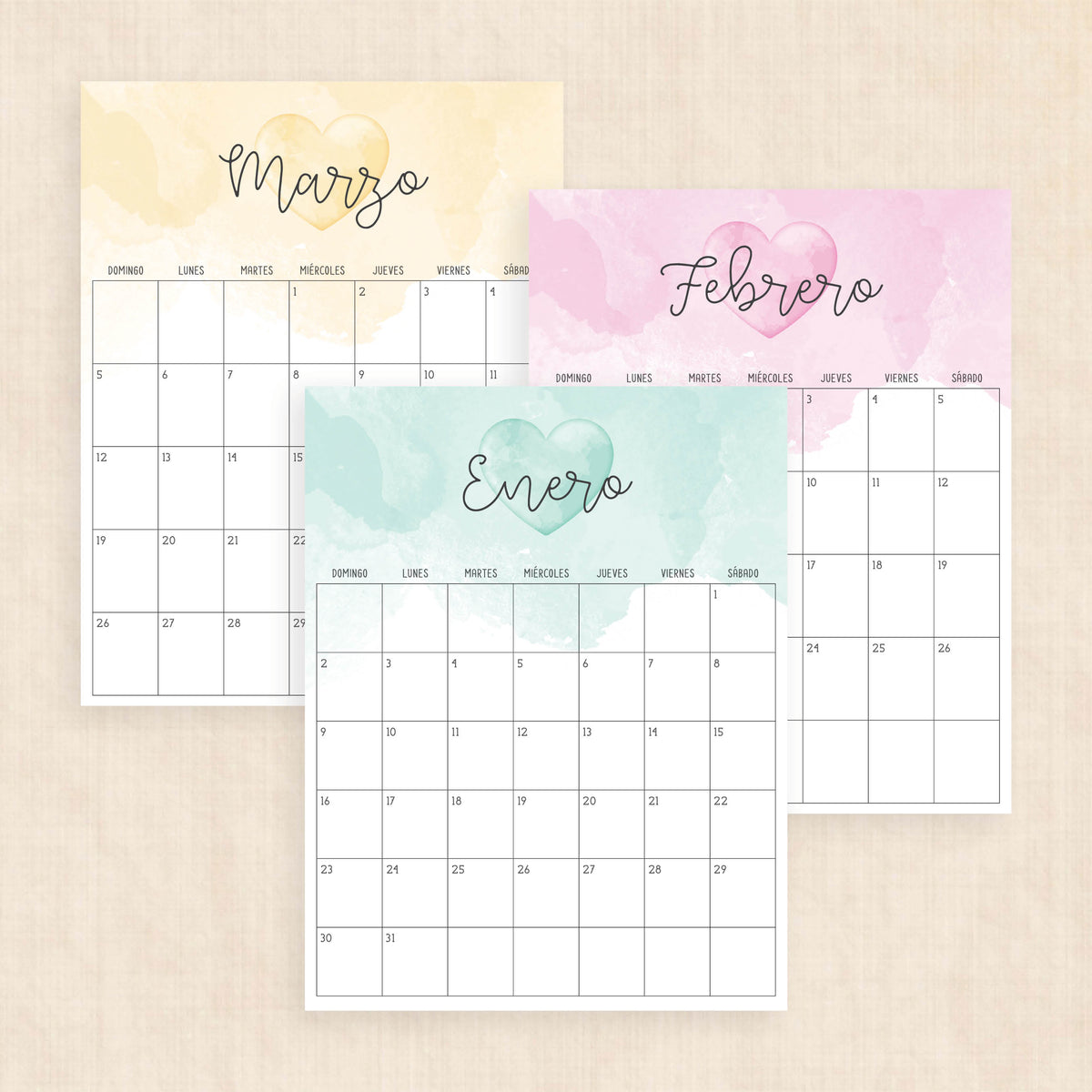 calendario 2028 para imprimir