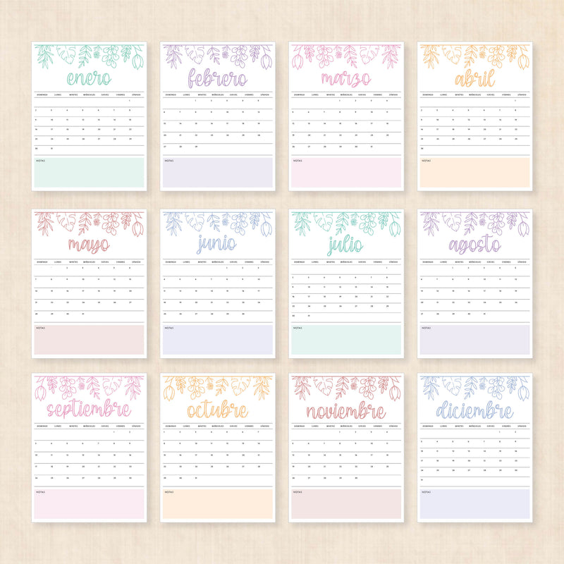 calendario 2028 para imprimir