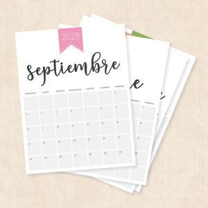 calendario 2028 para imprimir
