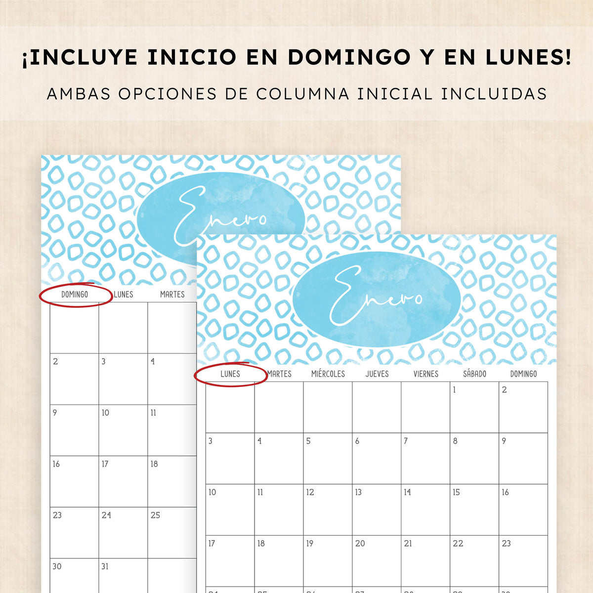 calendario 2028 para imprimir