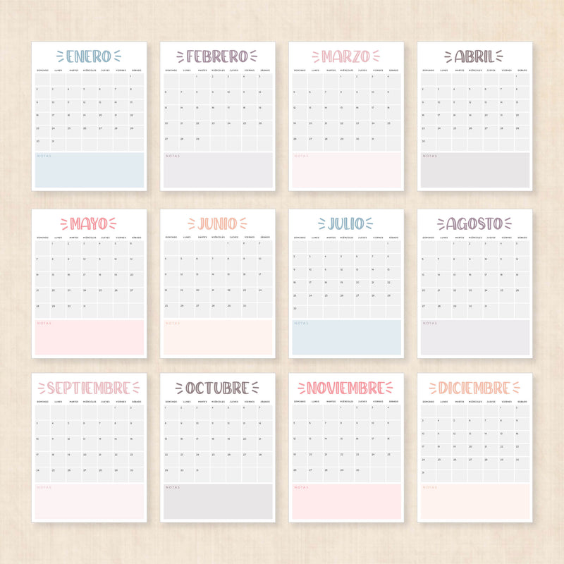 calendario 2028 para imprimir