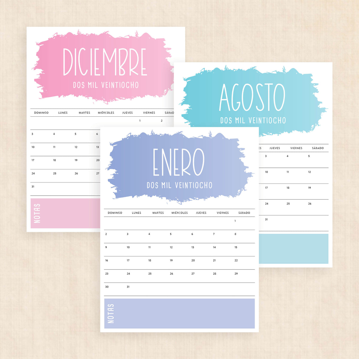 calendario 2028 para imprimir
