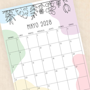 calendario 2028 para imprimir