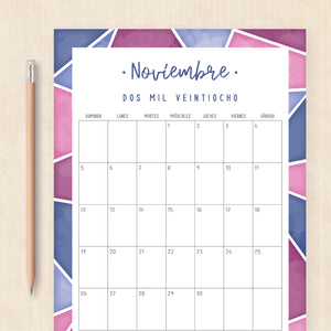 calendario 2028 para imprimir