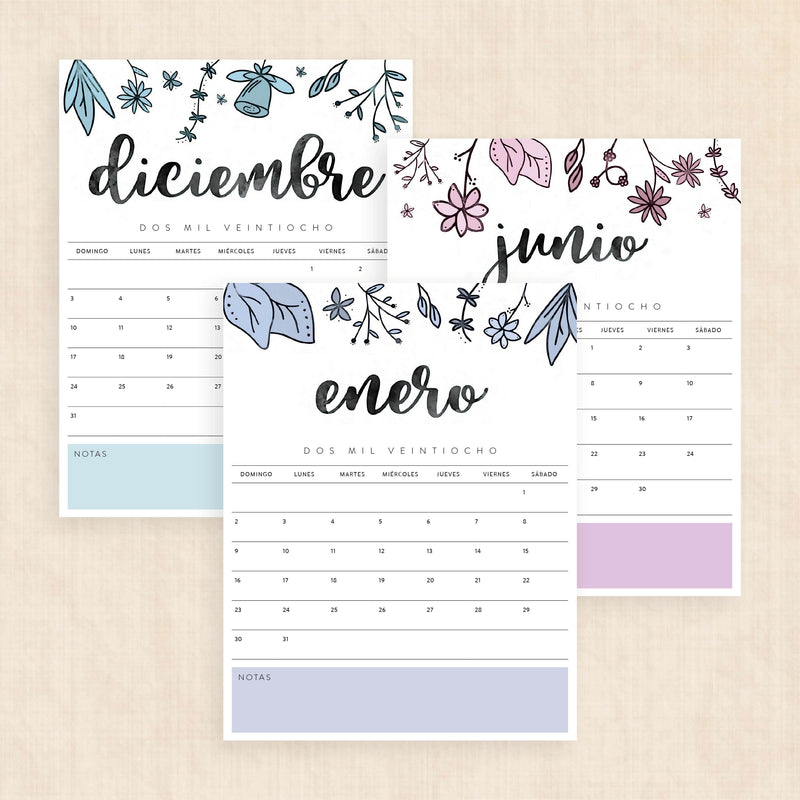 calendario 2028 para imprimir