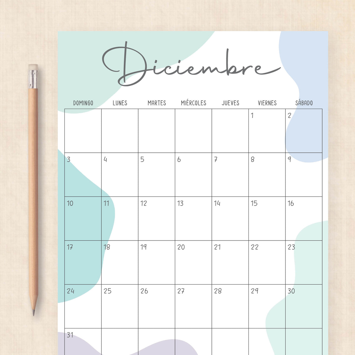 calendario 2028 para imprimir