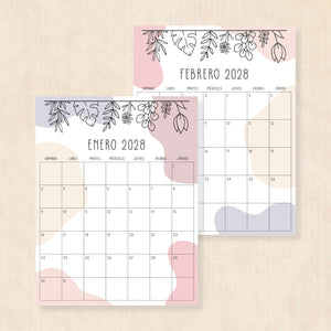 calendario 2028 para imprimir
