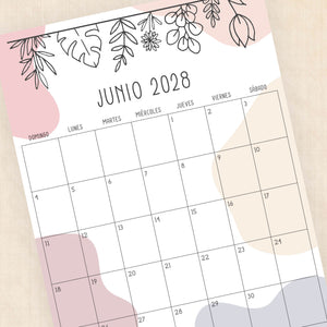 calendario 2028 para imprimir