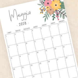 calendario 2028 da stampare