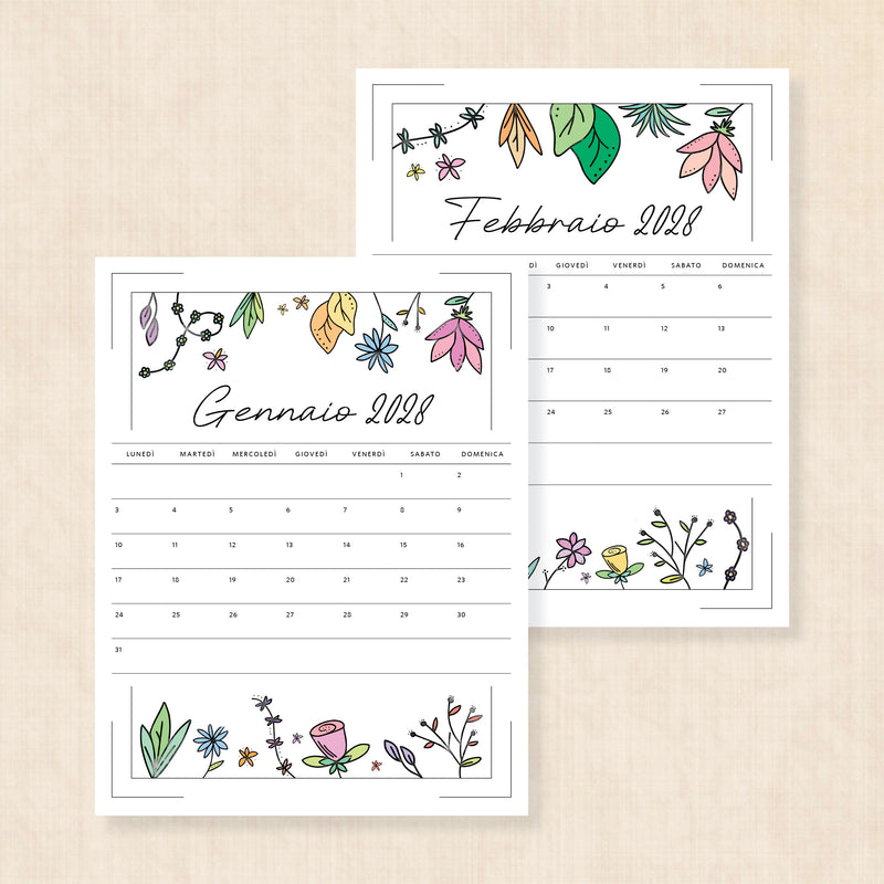 calendario 2028 da stampare