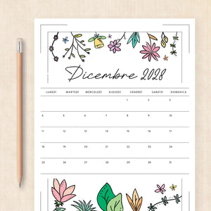 calendario 2028 da stampare
