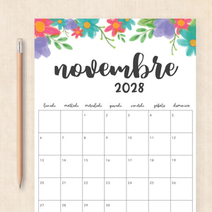 calendario 2028 da stampare