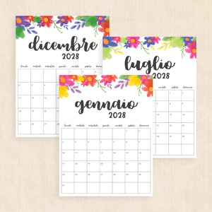 calendario 2028 da stampare