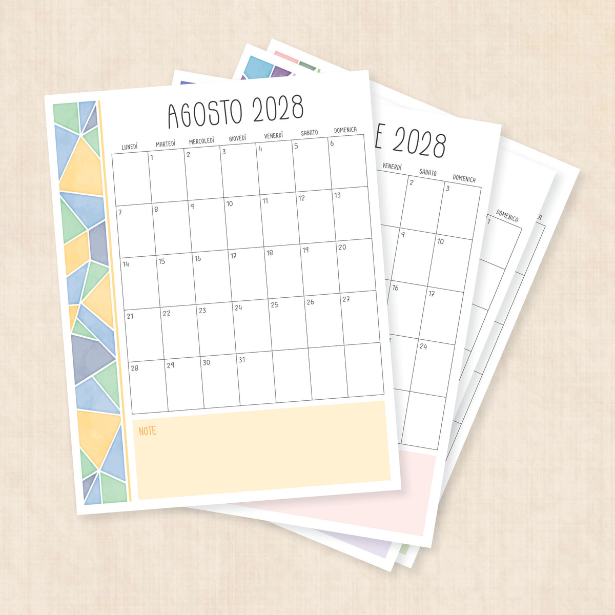 calendario 2028 da stampare