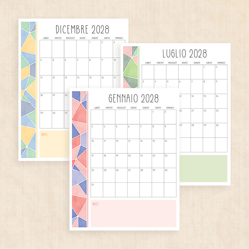 calendario 2028 da stampare