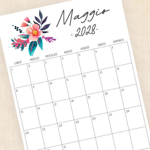 calendario 2028 da stampare