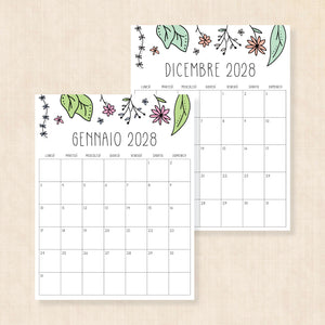 calendario 2028 da stampare