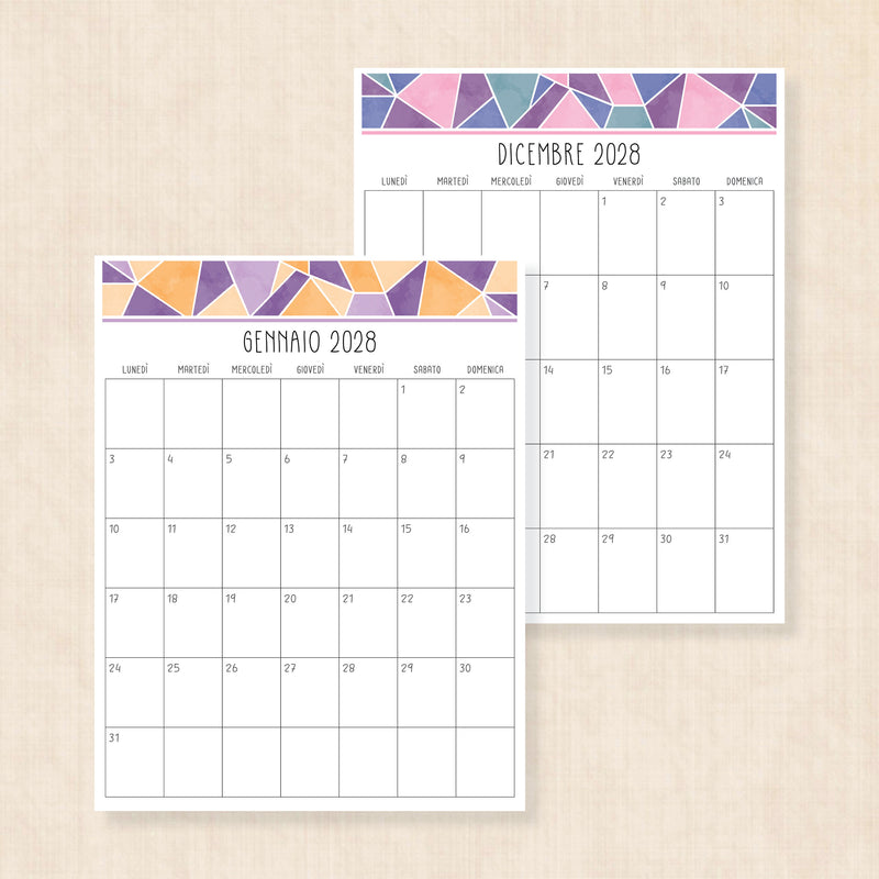 calendario 2028 da stampare