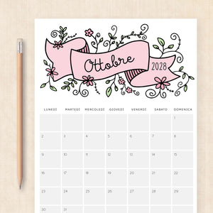 calendario 2028 da stampare