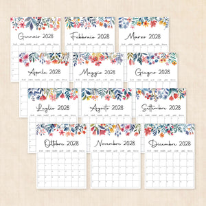 calendario 2028 da stampare
