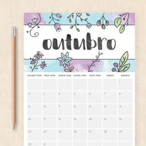 Calendário 2028 para imprimir