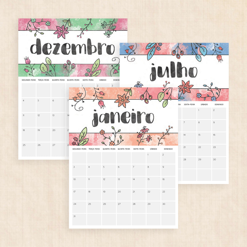 Calendário 2028 para imprimir