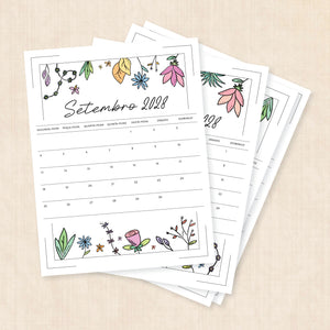 Calendário 2028 para imprimir