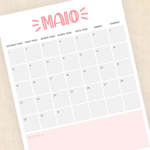 Calendário 2028 para imprimir