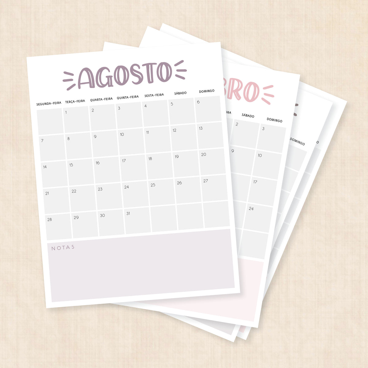 Calendário 2028 para imprimir