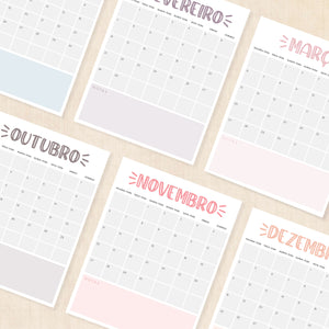 Calendário 2028 para imprimir