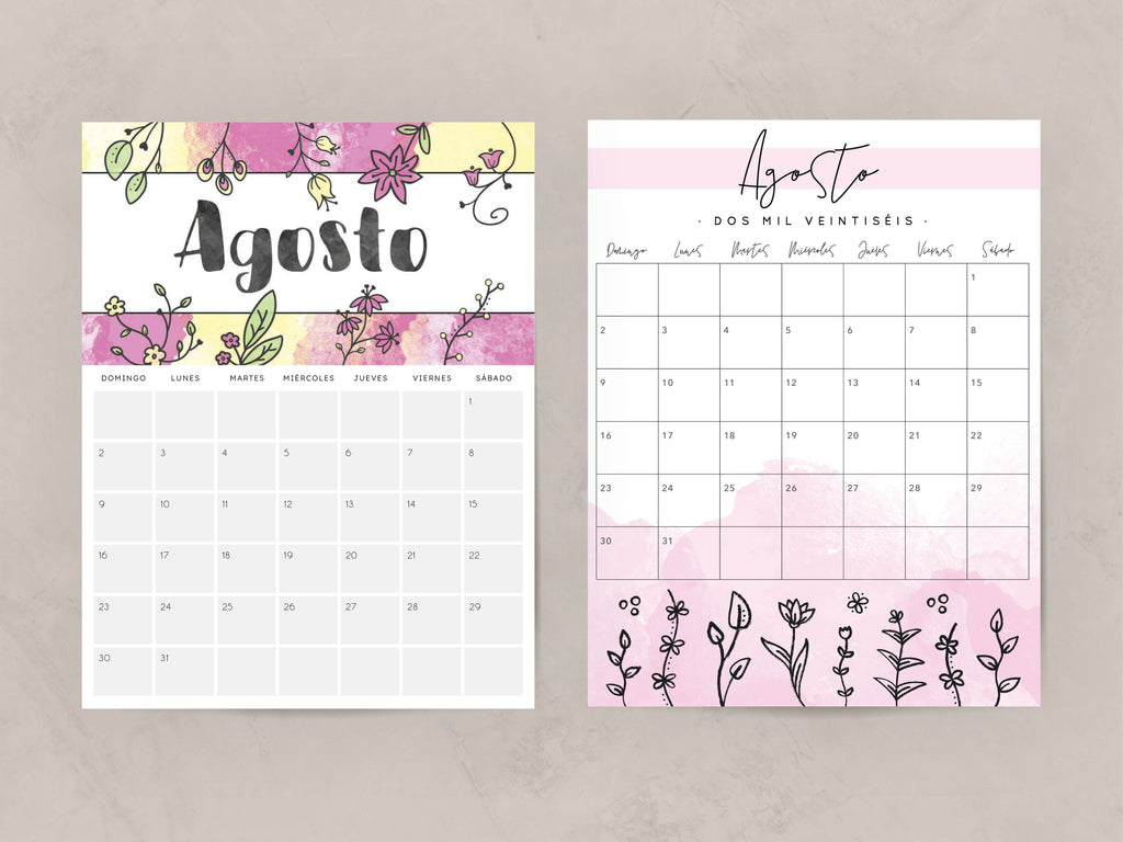 calendario agosto 2026