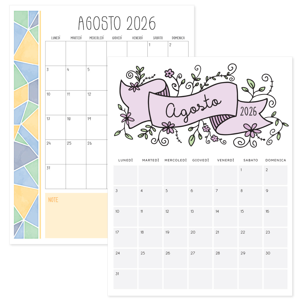 calendario agosto 2026
