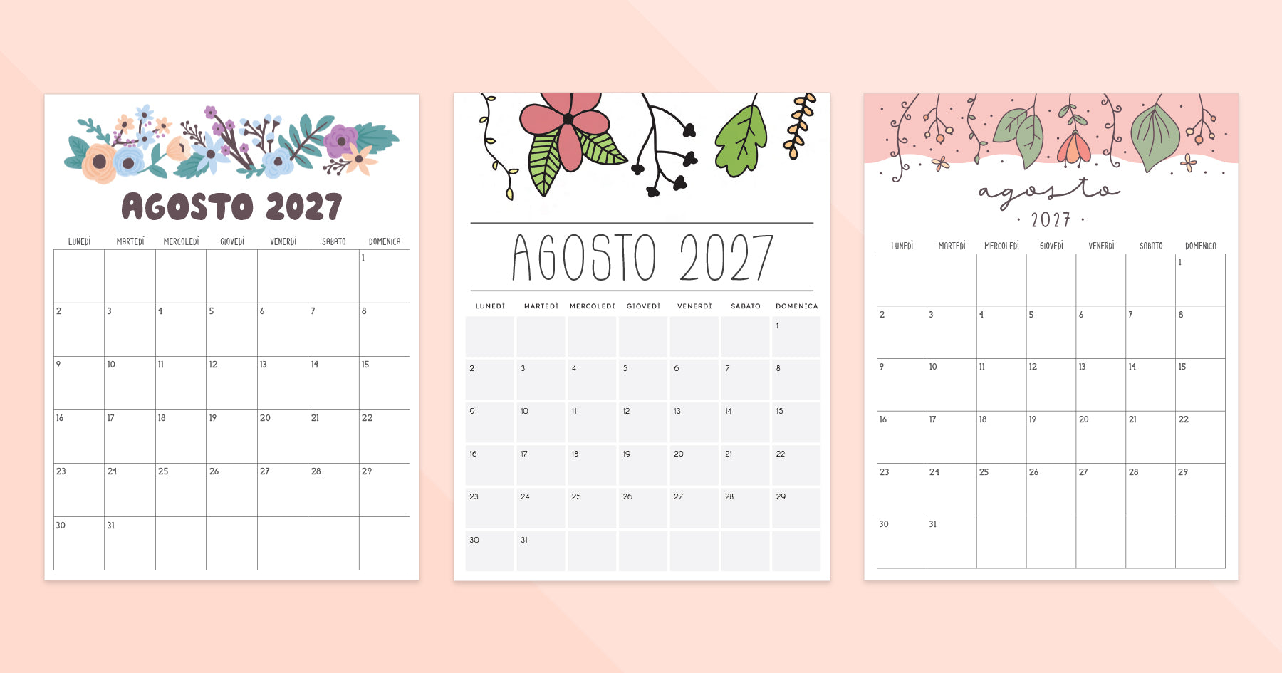 calendario agosto 2027