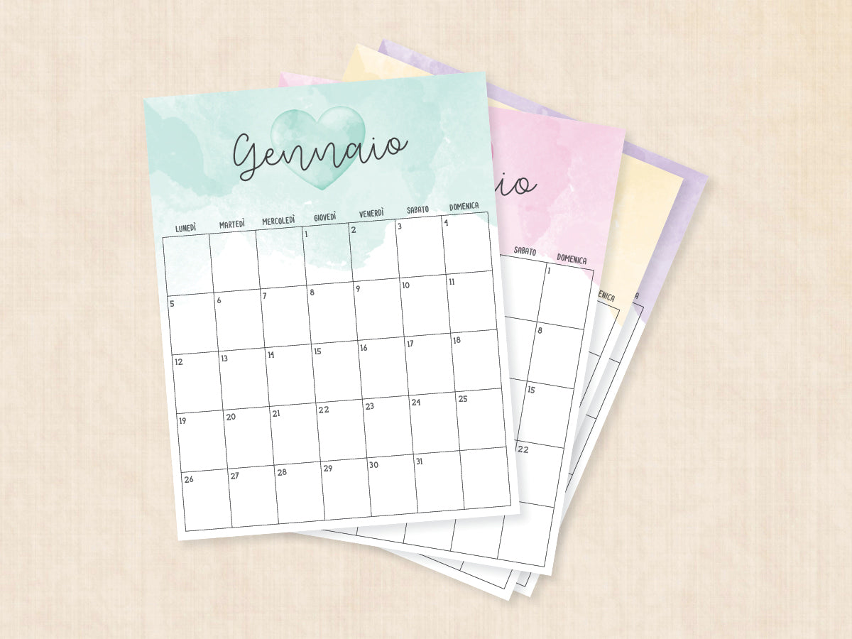 calendario da scaricare gennaio 2026